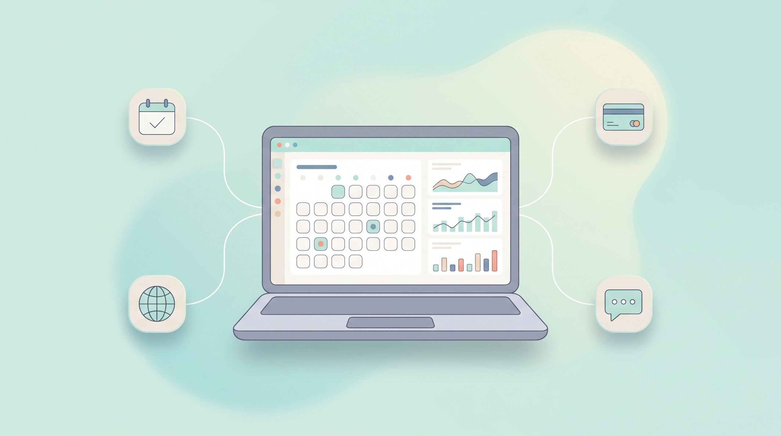 Hotel management system centralizing bookings, sales channels and payments